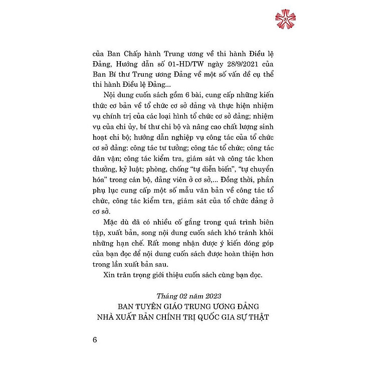Tài Liệu Bồi Dưỡng Nghiệp Vụ Công Tác Đảng Dành Cho Bí Thư Chi Bộ Và Cấp Ủy Viên Cơ Sở - Ảnh 4