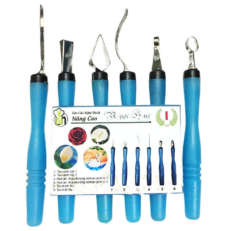 Bộ 6 dụng cụ làm thạch rau câu 3D nâng cao - Bộ số 1 – Mã số 1030