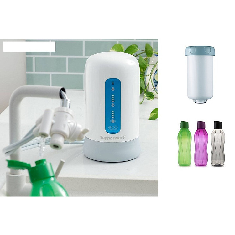 BỘ MÁY LỌC NƯỚC TUPPERWARE - LÕI LỌC - 3 ECO BOTTLE 1L - HÀNG CHÍNH HÃNG