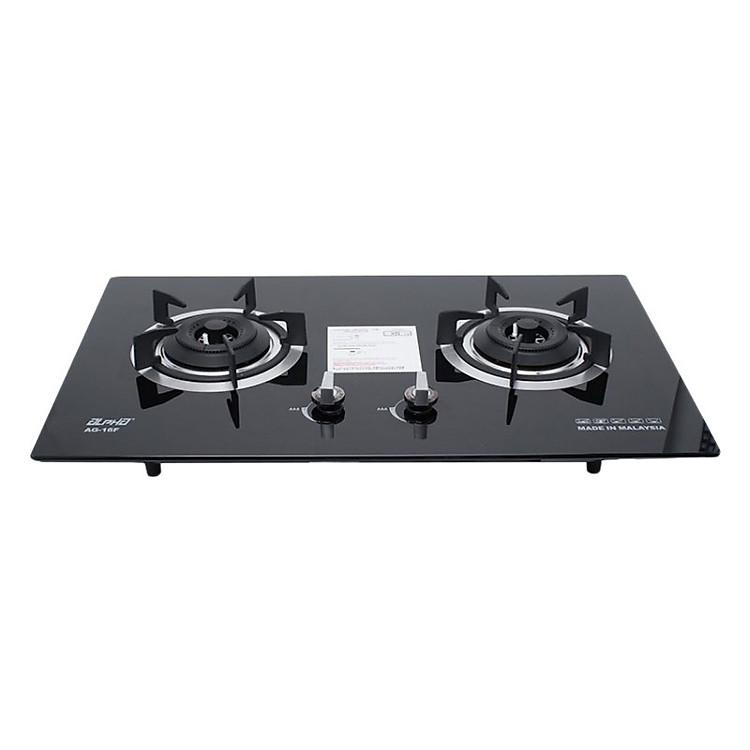 Bếp Ga Đôi Âm Alpha Ag-16f (Đen)- Hãng chính hãng