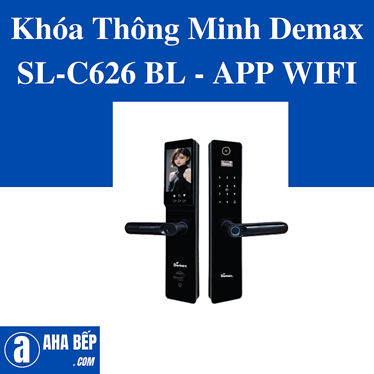 Khóa Thông Minh Demax SL-C626 BL - APP WIFI. Hàng Chính Hãng