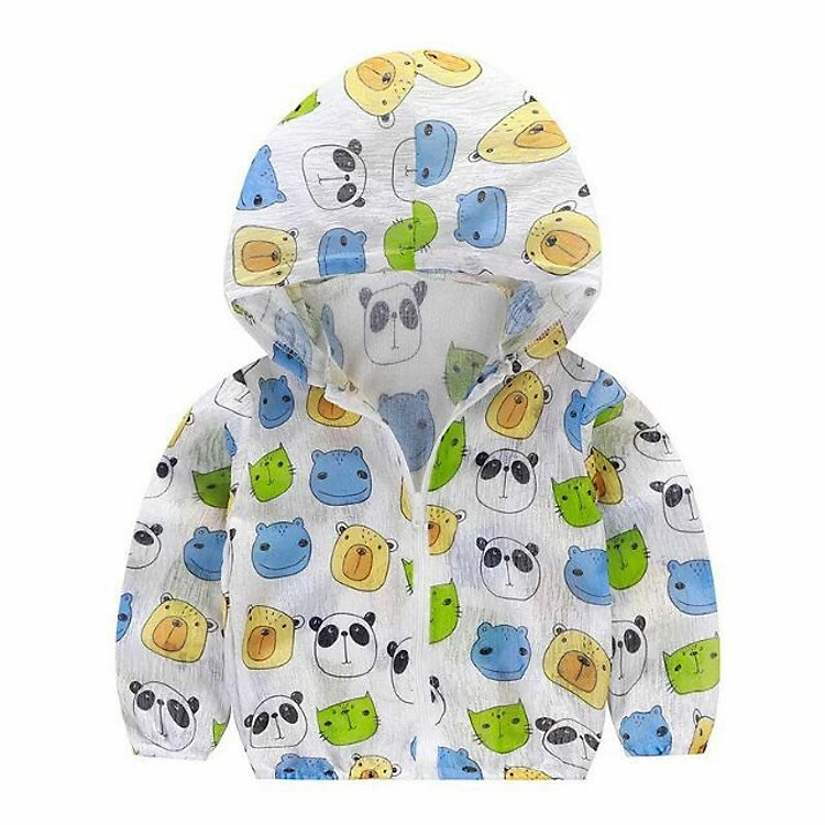 Áo Khoác Lưới Chống Nắng UV Mẫu Hè Thoáng Mát Cho Bé Trai/Bé Gái 8-20Kg