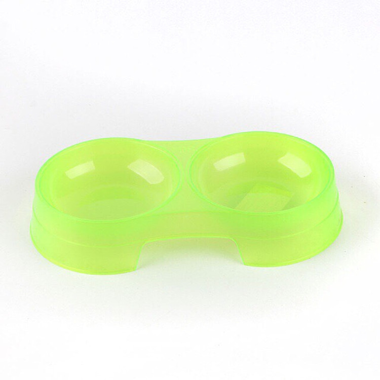 Bát tròn đôi nhỏ cho chó mèo - Giao màu ngẫu nhiên