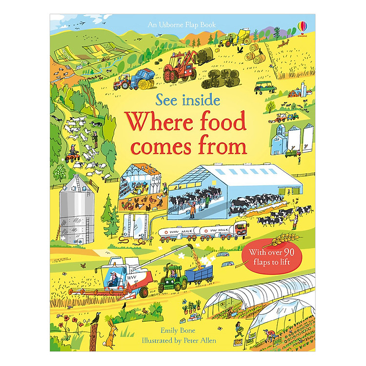 Sách Usborne See Inside Where food comes from