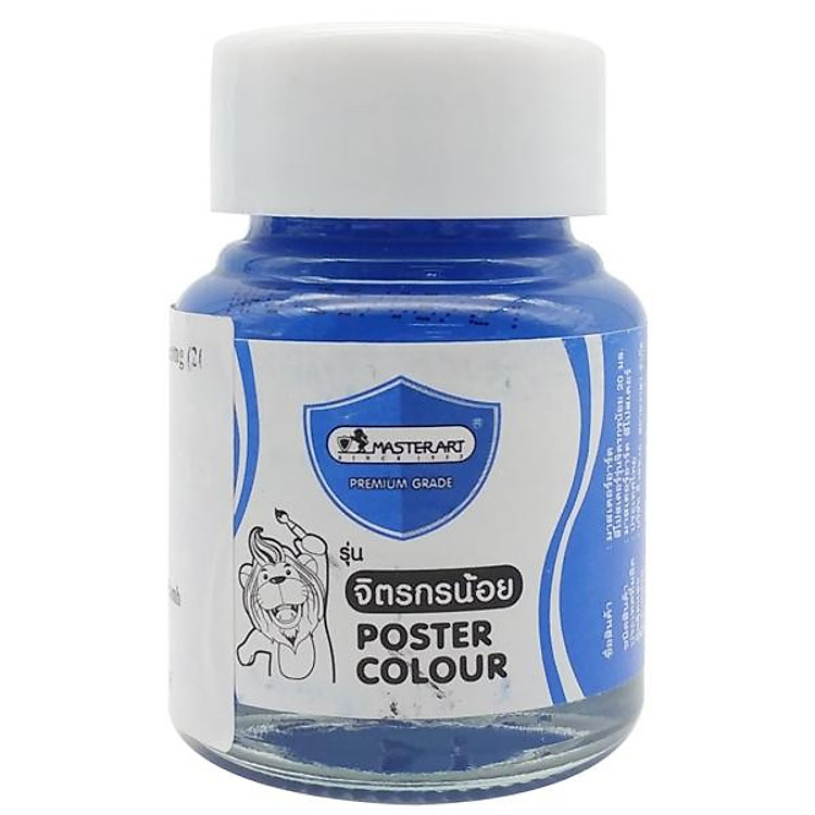 Màu Vẽ Poster Color 20ml – Master Art 208 (Xanh Dương)