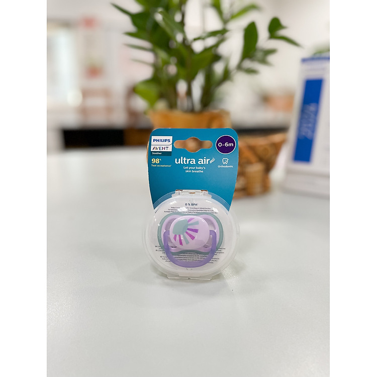 Núm ty ngậm Philips Avent cho bé 0-6 tháng Đảm bảo Giá rẻ - Hình ảnh 2