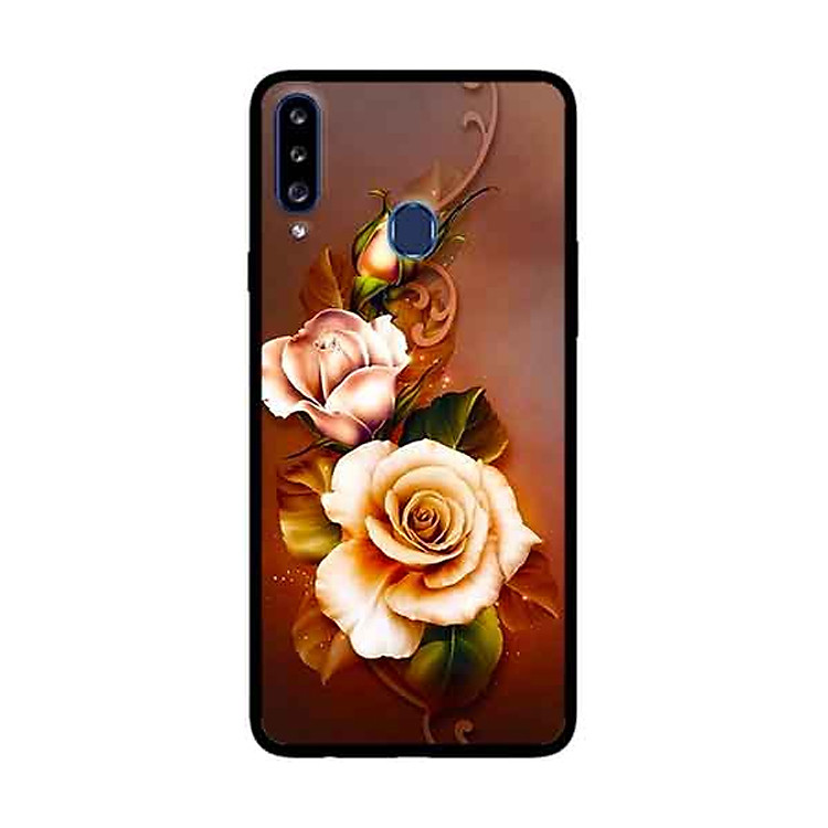 Ốp Lưng Dành Cho Samsung Galaxy A20s mẫu Hoa Hồng 1 - Hàng Chính Hãng
