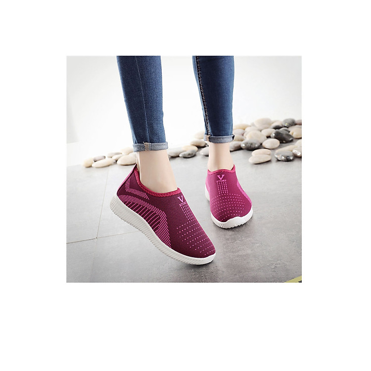 Giày lười nữ, giày nữ slip on phong cách hàn quốc đi nhẹ, êm chân Size 36 đến 40 V132