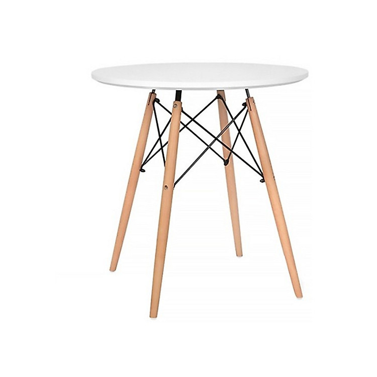 Bàn tròn Coffee chân gỗ nhập khẩu cao cấp MD60