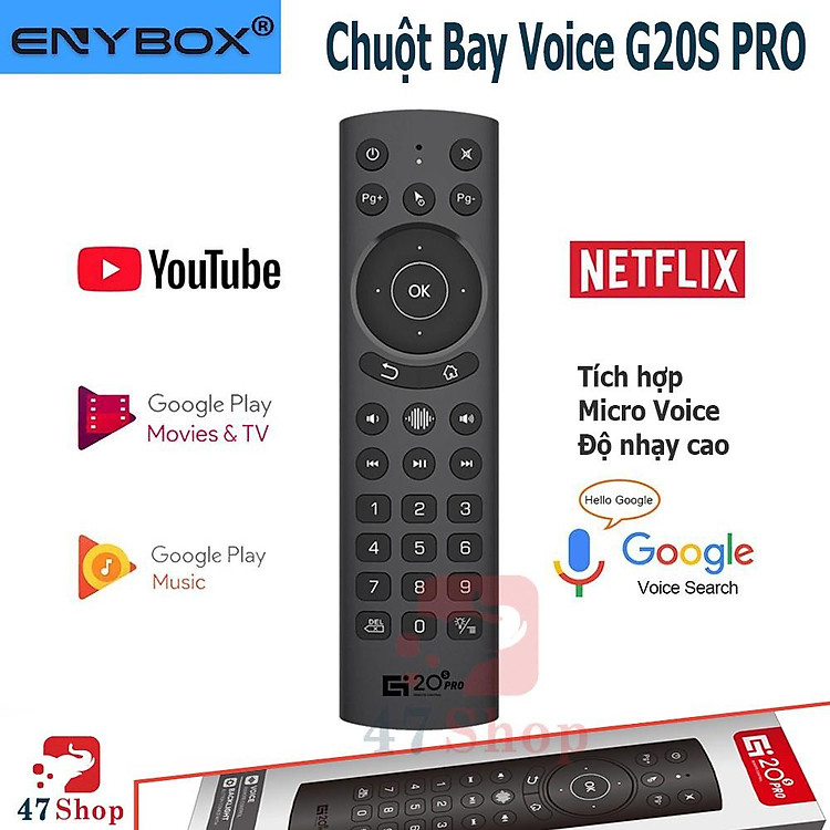 Điều khiển chuột bay tìm kiếm giọng nói G20s Pro - Remote Mouse Air Voice