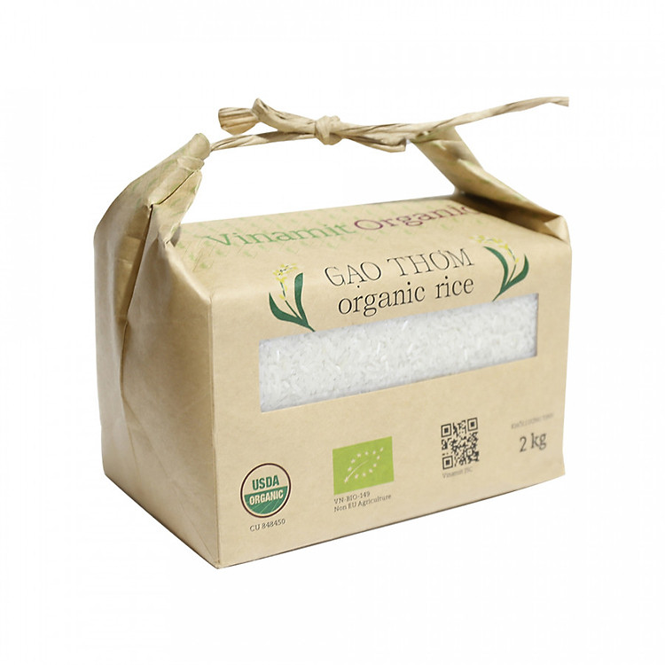 Gạo Organic Vinamit Gói 2Kg