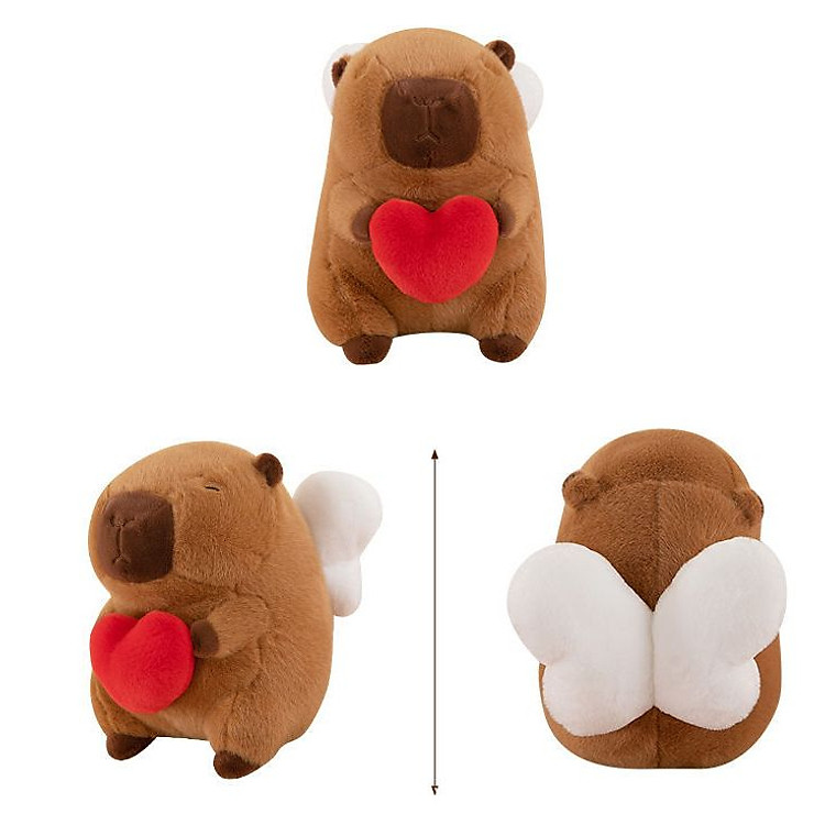 Thú nhồi bông Capybara cánh thiên thần Chính hãng Tiết kiệm - Hình ảnh 4