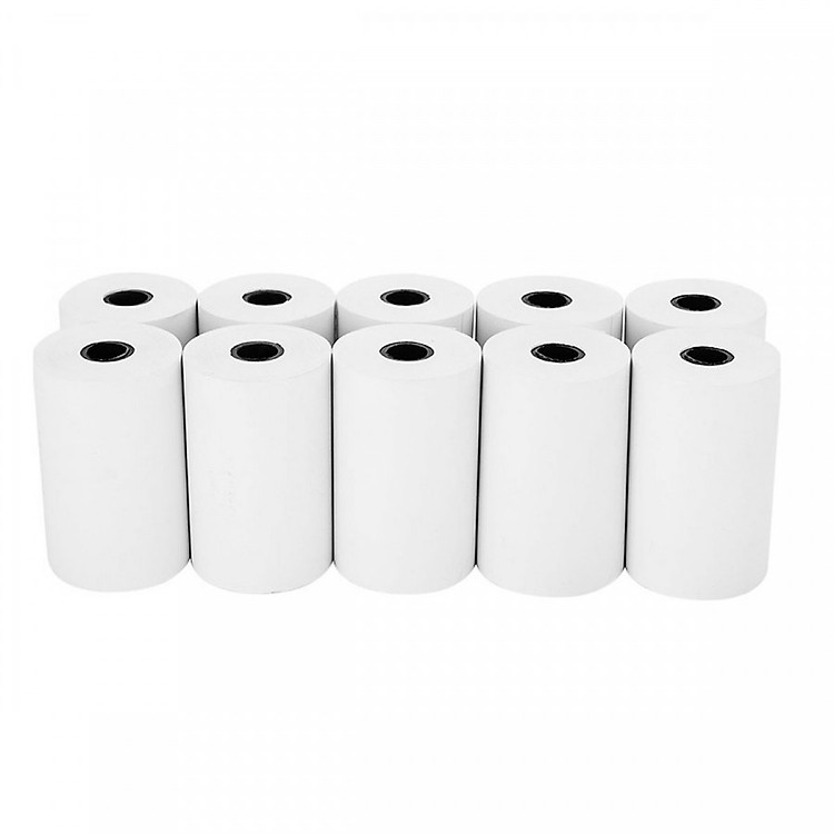 Thùng 100 cuộn giấy in hóa đơn K80 phi 45 bọc bạc cho máy in nhiệt