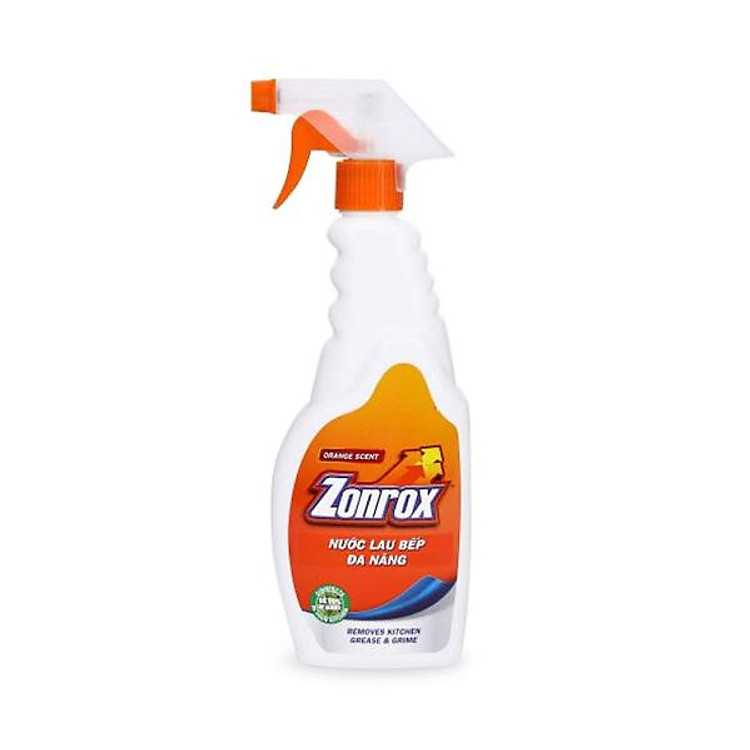 Dung Dịch Lau Bếp Đa Năng Khử Trùng Zonrox Cam (500ml)