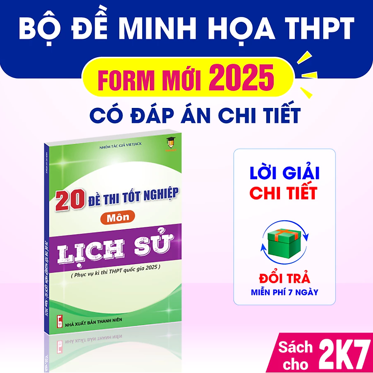 Bộ đề thi tốt nghiệp 2025 các môn Toán, Lí, Hóa, Văn, Anh, Sinh, Sử, Địa, KTPL (Mới nhất cho 2k7)