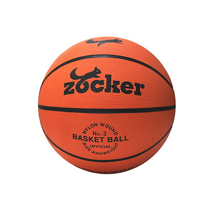 Bóng rổ cao su Zocker số 3 - Bóng Rổ Trẻ Em Chính Hãng - Giá Rẻ - Bảo Hành 3 Tháng