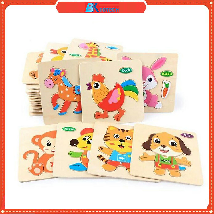 Combo 10 tranh ghép 3D cho bé Chính hãng Giá tốt