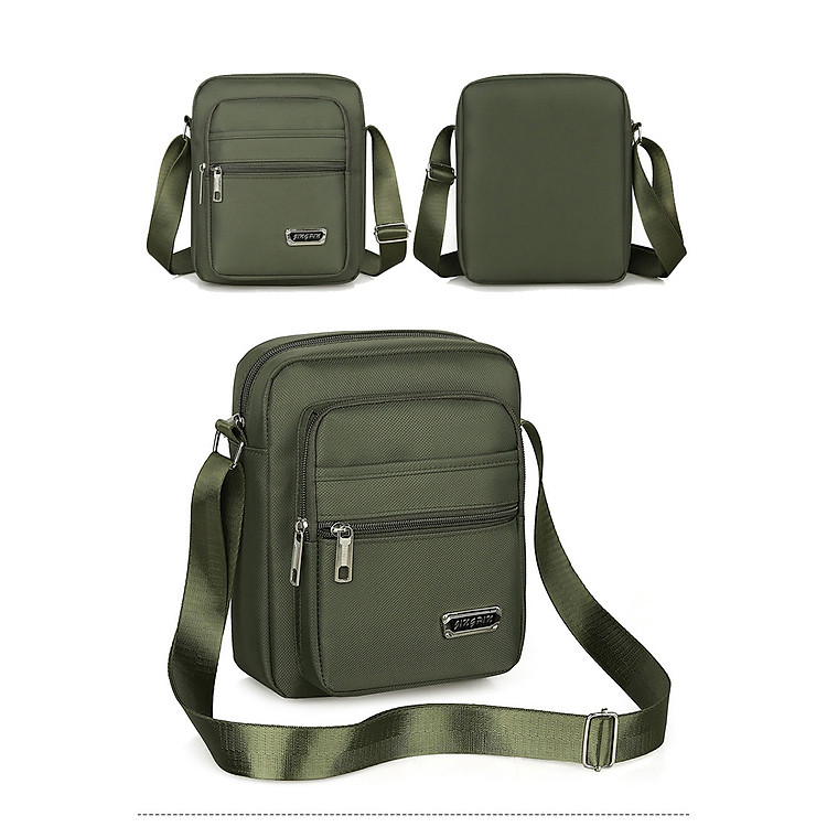 Túi Đeo Vai, Túi Đeo Chéo Vải Nylon Cao Cấp Chống Thấm, Túi Đeo Hông Cao Cấp Nhiều Ngăn Tiện Lợi Thời Trang Nam Phong Cách Hàn Quốc