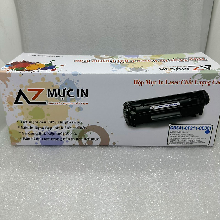 Hộp Mực AZ 131A CF210/ CF211/ CF212/ CF213 dùng cho máy in laser màu Hp M251nw/ M276nw, Canon LBP7100Cn/ Canon LBP7110Cn - Hàng chính hãng
