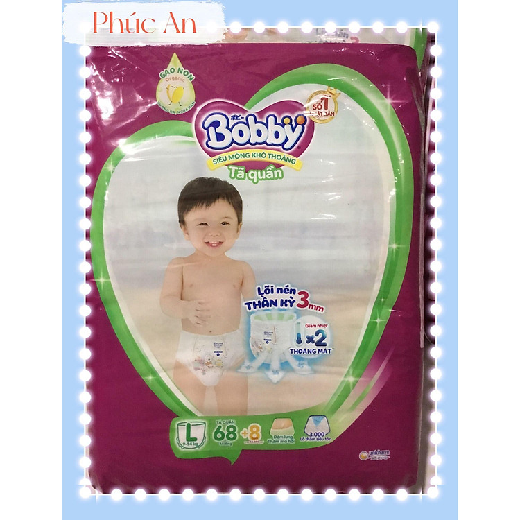 Mua Tã Quần Bobby Size L 68 Miếng Đảm bảo Giá tốt - Hình ảnh 2