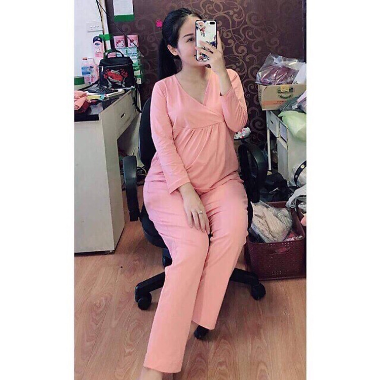 Quần áo mặc bầu và sau sinh chất cotton đẹp 50-68kg