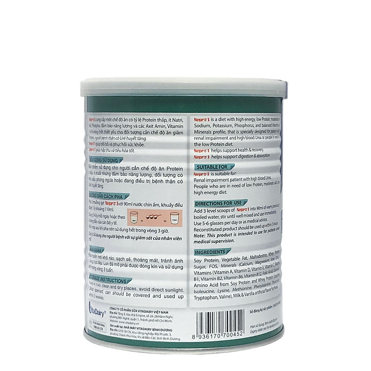 Mua Sữa Bột Dinh Dưỡng Nepro 1 400g Hàng chuẩn Giá rẻ - Hình ảnh 3