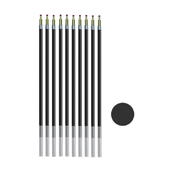 Set 10 bút bi dầu Baoke B73 ngòi 0.7mm / Bút bi Oil based gel pen tam giác ruột thay BP015