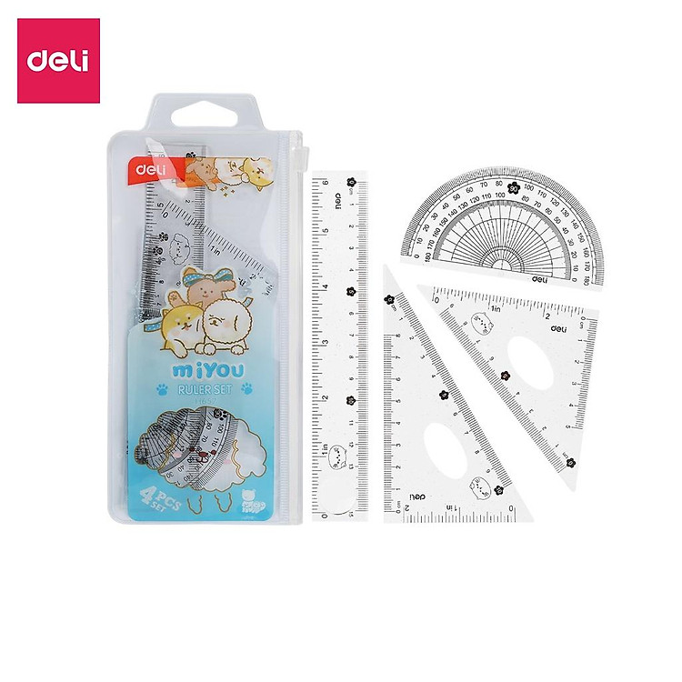 Bộ Thước Kẻ Eke Đa Năng (4 món) - Ảnh 6