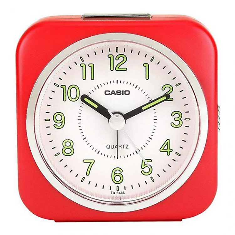 Đồng Hồ Để Bàn Casio TQ-143S-4DF - Có Đèn - Báo Thức - Kích Thước ( 7.7×7.6×3.8 cm )