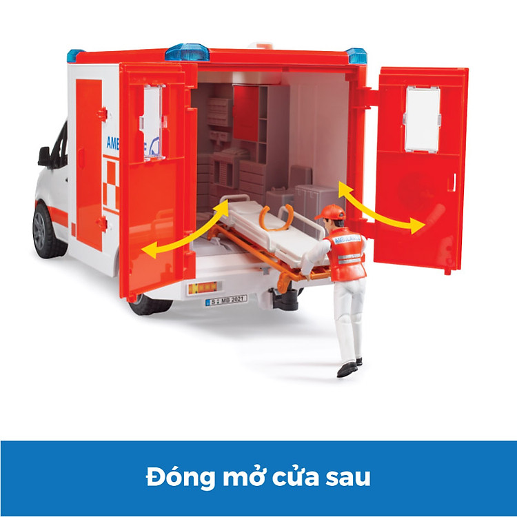 Đồ Chơi BRUDER Xe Cấp Cứu Mercedes Chính hãng Tiết kiệm - Hình ảnh 4