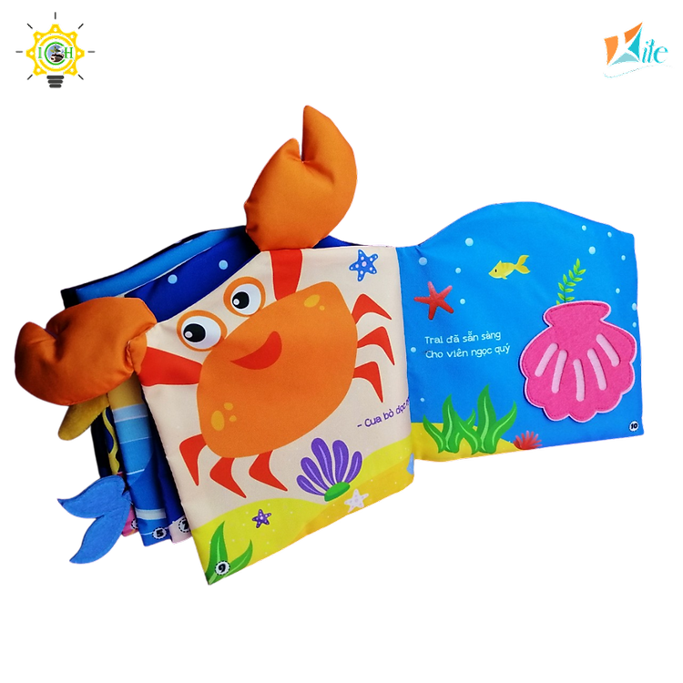 Sách vải đại dương KITE 2325A008 cho bé Chính hãng Tiết kiệm - Hình ảnh 3