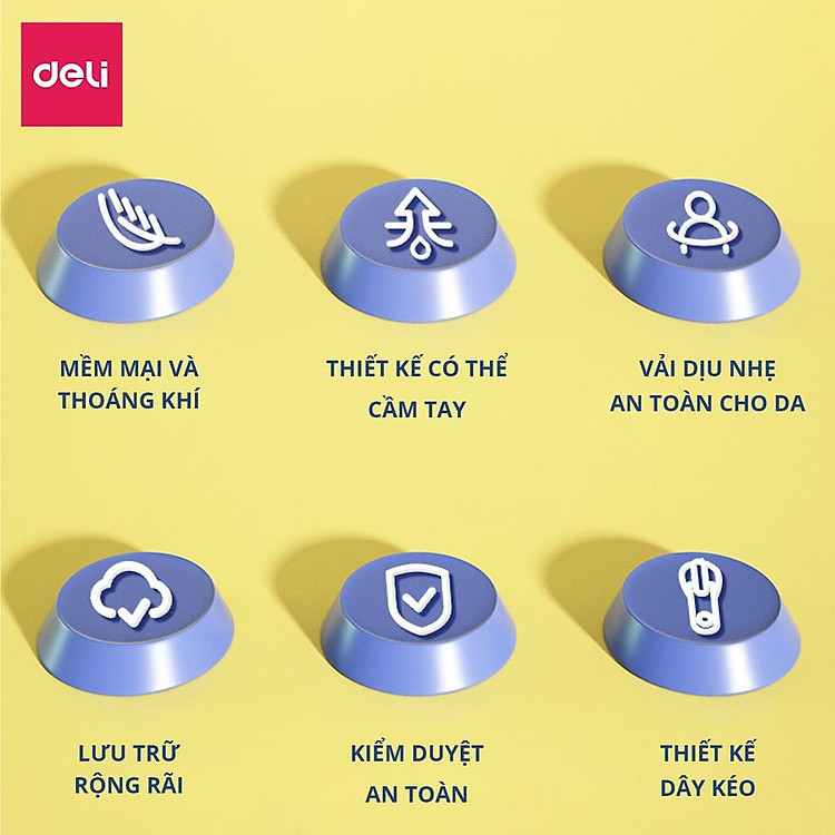 Balo Cặp Sách Đi Học Cute Hình Động Vật Deli - BB101 BB102 - Ảnh 3