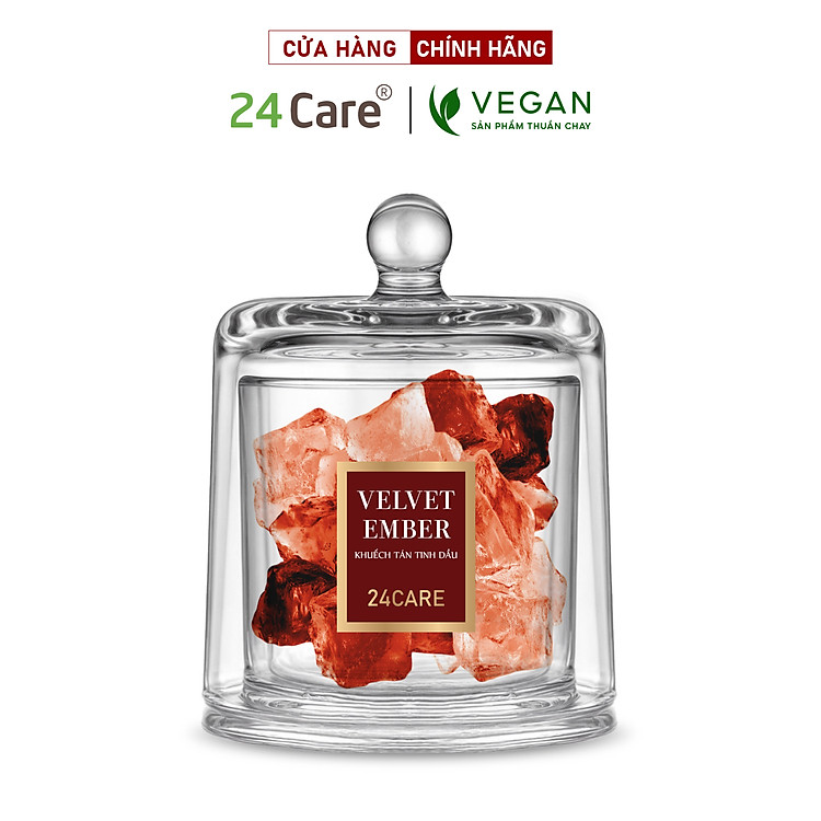 Bộ Khuếch Tán Đá Phong Thủy 24Care – Thơm Lâu 1000 Giờ, Tinh Dầu Trang Trí Nhà Cửa