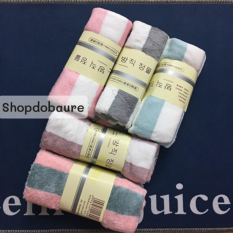 Khăn mặt lông cừu siêu mềm mịn thấm hút 30/50cm