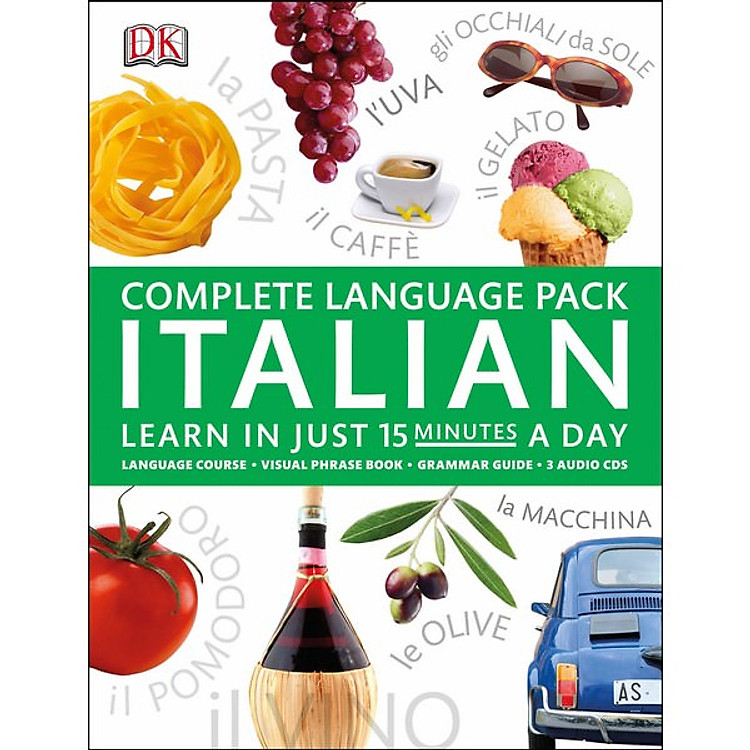 Sách Complete Language Pack Italian: Learn in Just 15 Minutes a Day
