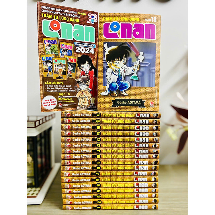 Truyện tranh Thám Tử Lừng Danh Conan Bản Nâng Cấp full 60 tập + Tặng Lịch phát hành - Chang Book