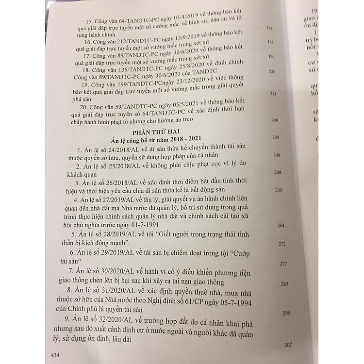 Giải đáp vướng mắc trong xét xử về Dân sự, Hình sự, Tố tụng Dân sự Hành chính, Kinh doanh Thương mại của Tòa án nhân dân tối cao 2016 - 2021 - Ảnh 5