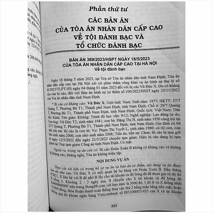 Tuyển Tập Các Bản Án Của Tòa Án Nhân Dân Cấp Cao về Hình Sự và Tố Tụng Hình Sự - Ảnh 5