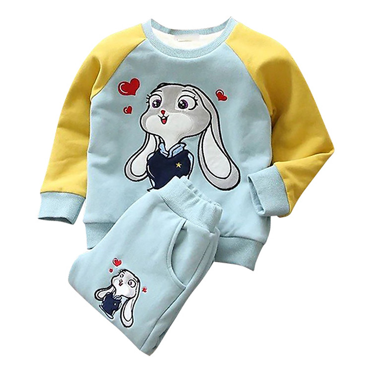 Bộ Quần Áo Mẫu Thỏ Yêu - Chất Da Cá