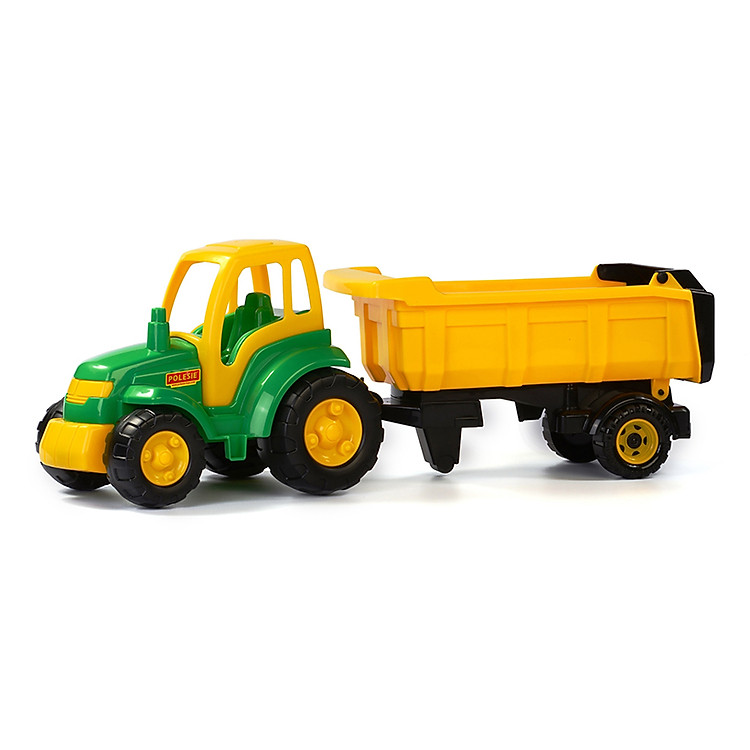 Xe kéo đồ chơi nông trại Champion kèm rơ mooc – Polesie Toys