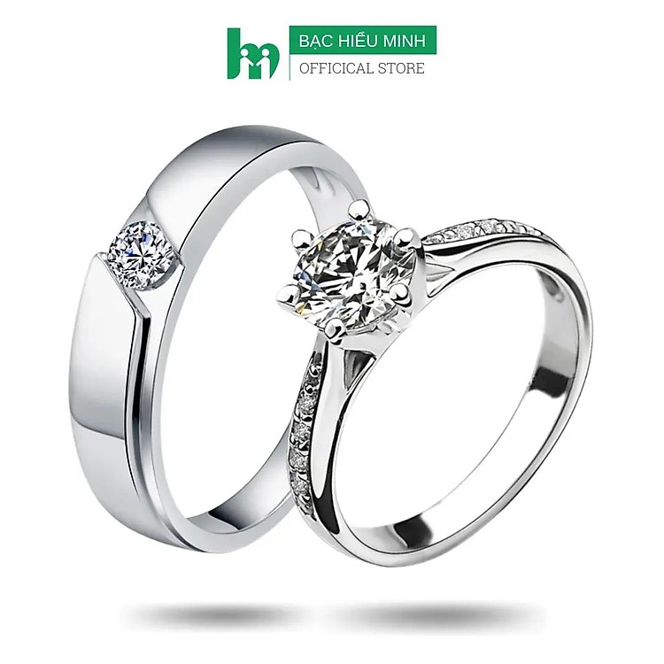 Nhẫn Đôi Bạc Nhẫn Cặp Bạc - Chúng Ta Thuộc Về Nhau - BẠC HIỂU MINH NC620