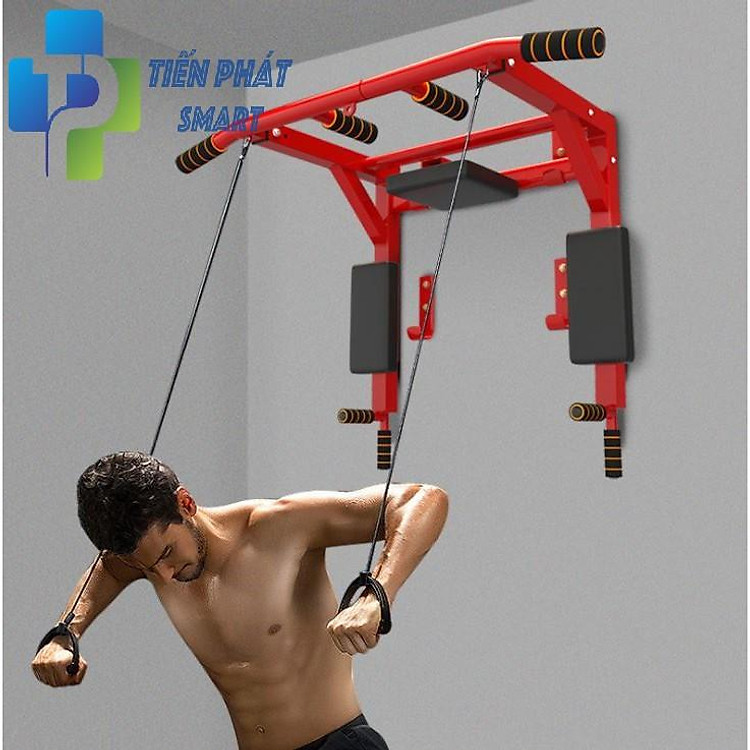 Xà Đơn Treo Tường Đa Năng Di Động 8 Trong 1 Chính Hãng + Tặng Kèm Dây Đàn Hồi Đa Năng