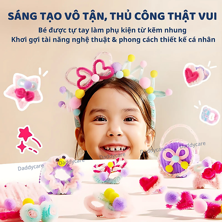 Kẽm nhung làm hoa, kẹp tóc DIY Chính hãng Ưu đãi - Hình ảnh 3