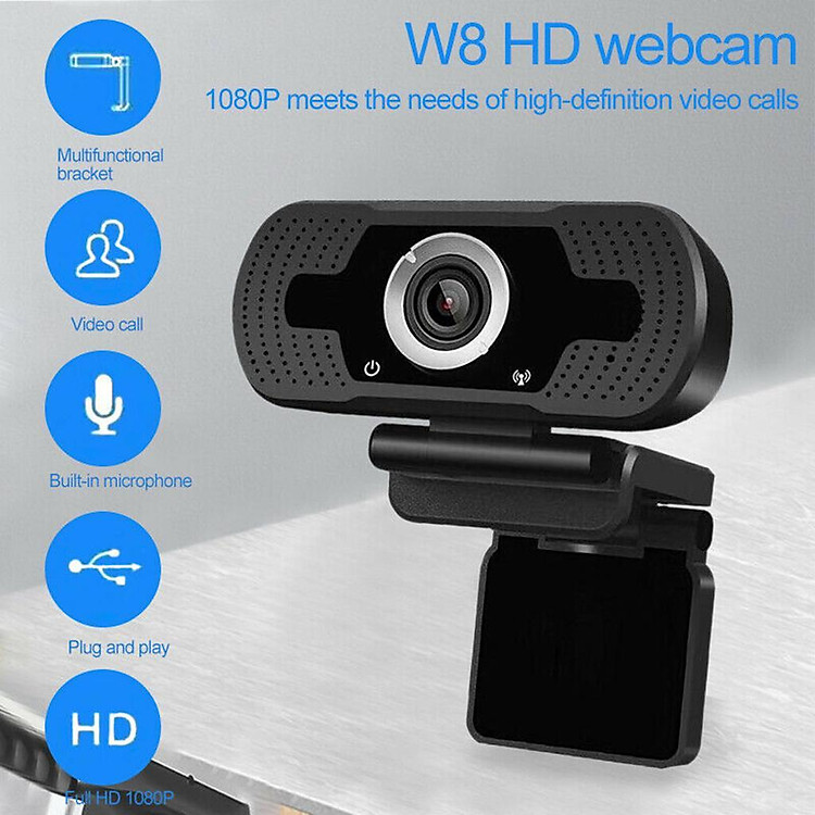 Versatile Computer Video Camera 1920*1080 PC Camera Cam 30FPS Desktop Stand