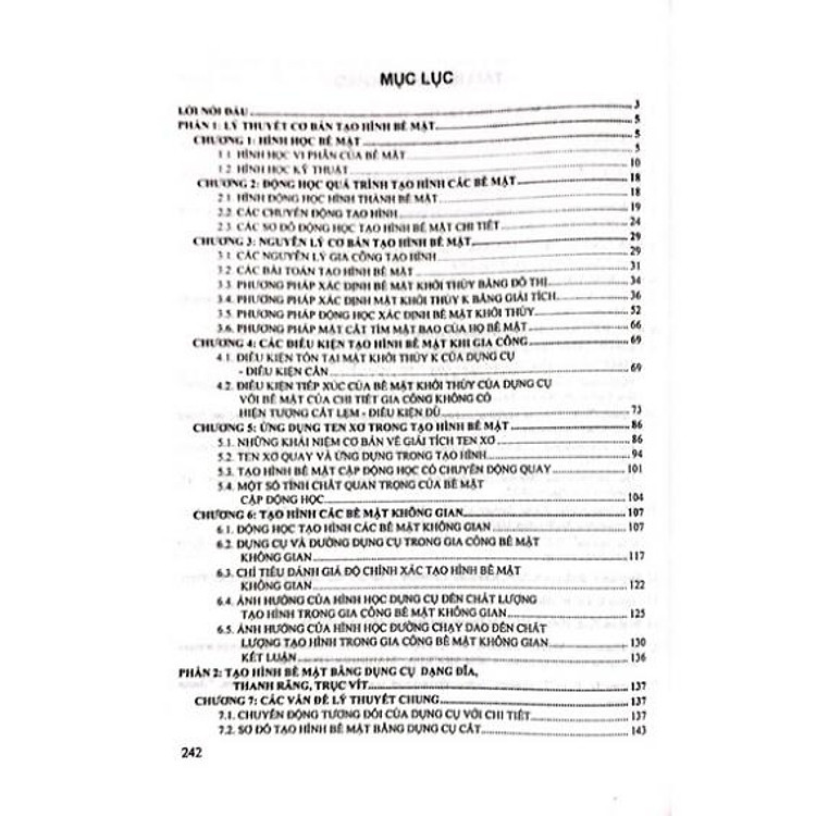 Lý Thuyết Tạo Hình Bề Mặt Và Ứng Dụng Trong Kỹ Thuật Cơ Khí (DN) - Ảnh 3