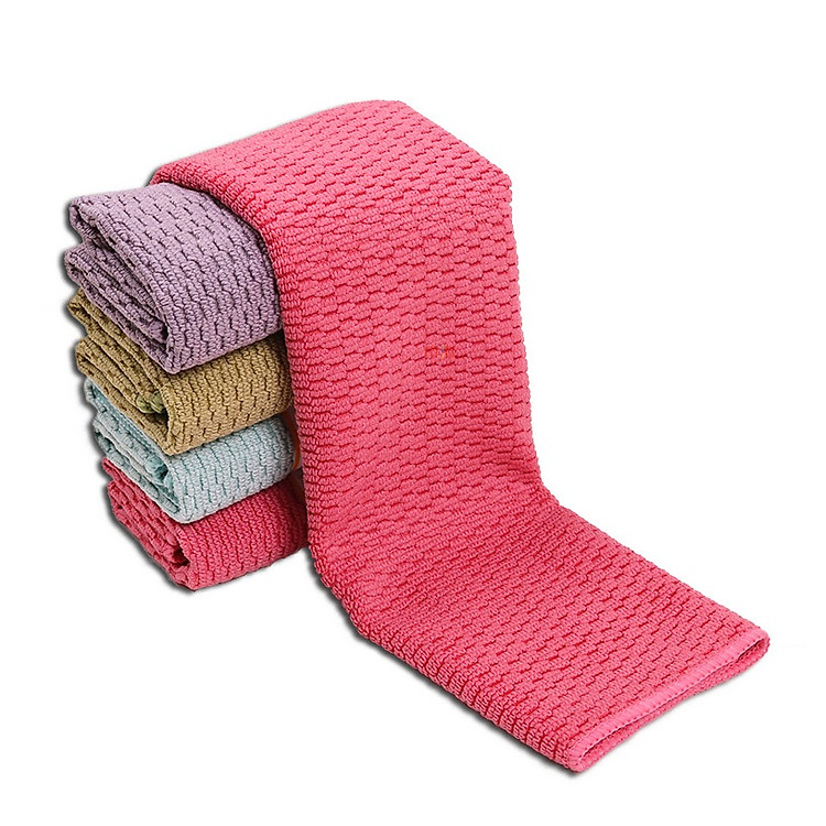 Bộ 4 khăn Microfiber chuyên dụng lau xe ô tô