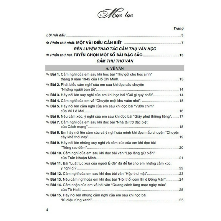 Cảm Thụ Văn Học Dành Cho Học Sinh Lớp 5 - Ảnh 2