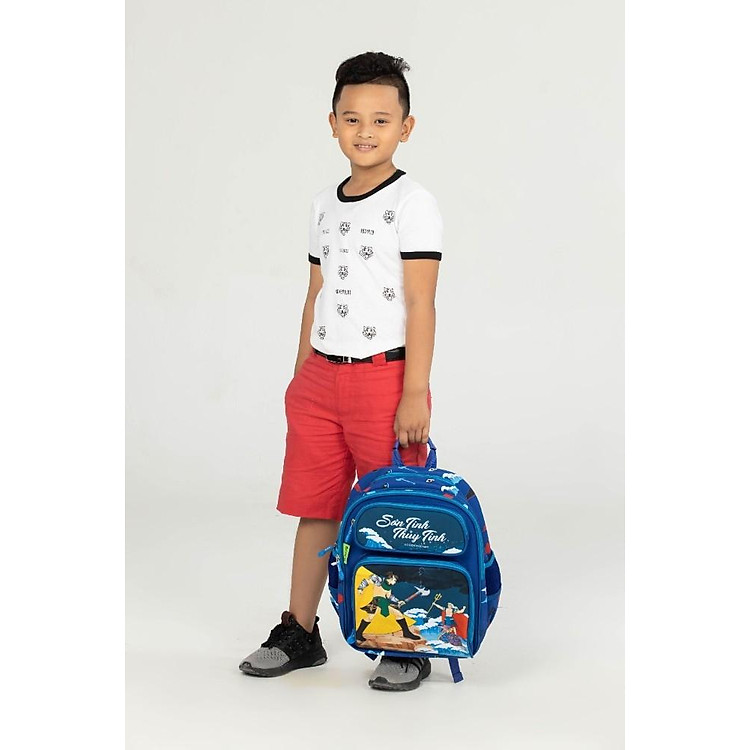 Ba Lô C1 Fairy Tale - Sơn Tinh Thủy Tinh B-12-096 - Xanh Đậm - Ảnh 7