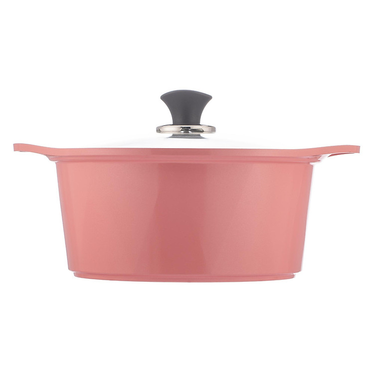 Nồi đúc ceramic vân đá chống dính đáy từ 20cm Green Cook GCS02-20IH - Hàng chính hãng
