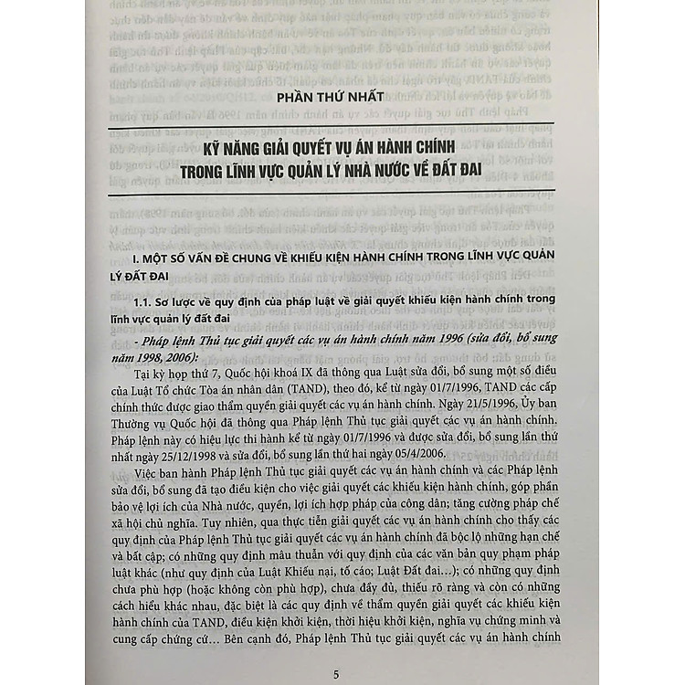 Kỹ Năng Giải Quyết Vụ Án Hành Chính Trong Lĩnh Vực Quản Lý Đất Đai (Tái Bản Lần Thứ Nhất, Có Sửa Đổi, Bổ Sung Theo Luật Đất Đai 2024) - Ảnh 4